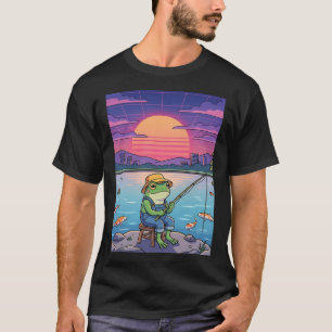 Camiseta Atardecer Retro Lago Glenville NC