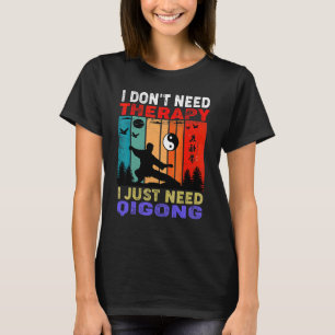 Camiseta Atardecer Retro No Necesito Terapia Solo Necesito