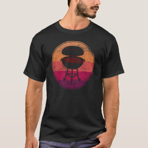 Camiseta Atardecer retro para fumadores BBQ