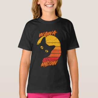 Camiseta Atardecer retro Wawa Meow
