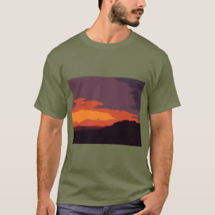 Camiseta Atardecer simplificado