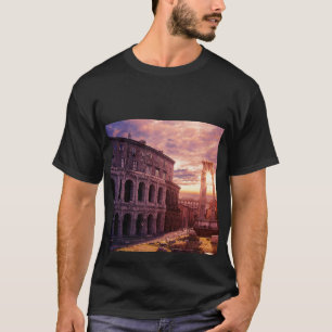 Camiseta Atardecer sobre el Coliseo de Roma