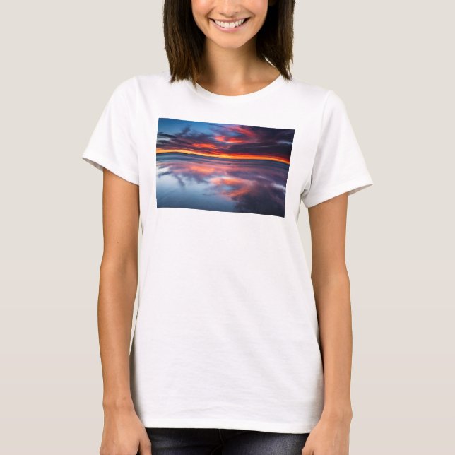 Camiseta Atardecer sobre las Islas del Canal, CA (Anverso)