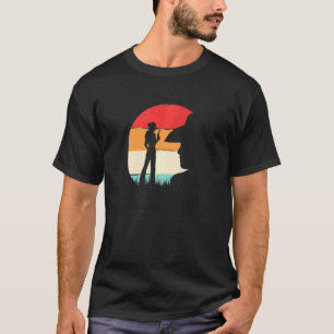 Camiseta Atardecer Vintage De Vaquera Para Mujeres Chicas