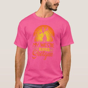 Camiseta Atardecer Vintage Mi Perro Westie Va De Escopeta H