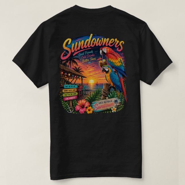 Camiseta Atardeceres Color Vibrante (Reverso del diseño)
