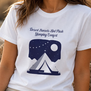 Camiseta Atardeceres del Desierto Diseño de Glamping Plush