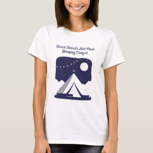 Camiseta Atardeceres del Desierto Diseño de Glamping Plush
