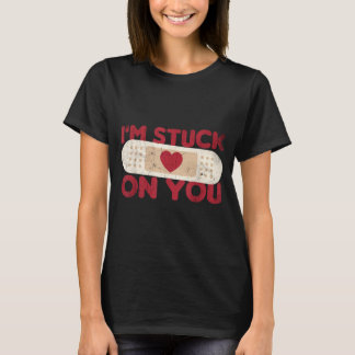 Camiseta Atascado en - divertido apósito adhesivo con juego