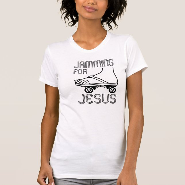 Camiseta ¡Atasco para Jesús! (Anverso)