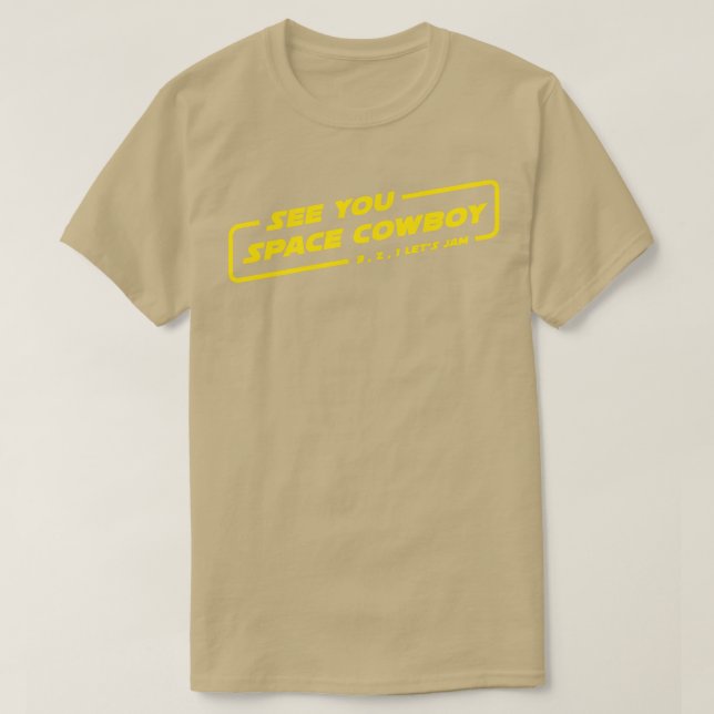 Camiseta Atasque el texto espacial (Diseño del anverso)