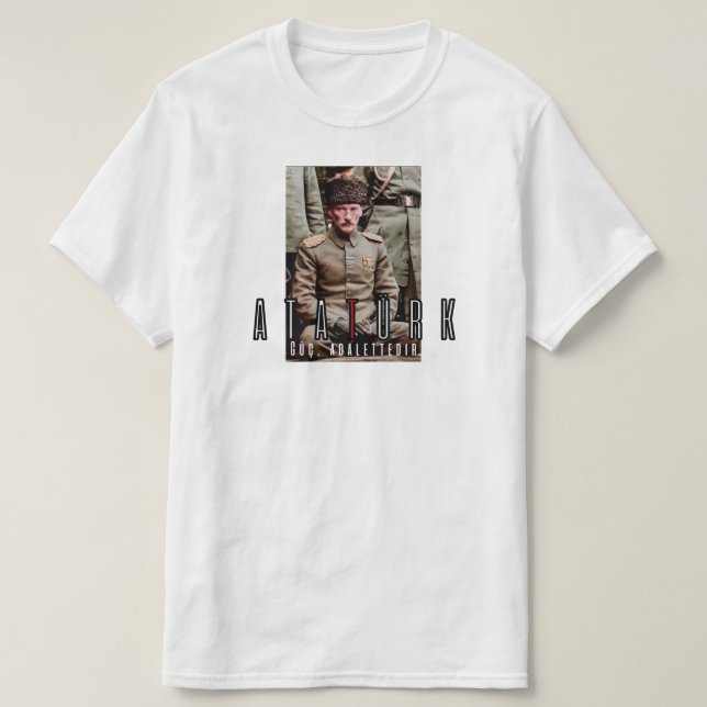 Camiseta Atatürk Zitat  (Diseño del anverso)
