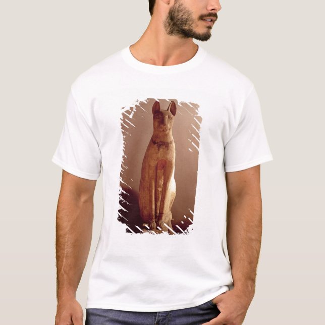 Camiseta Ataúd de un gato protegido por la diosa Bastet (p (Anverso)