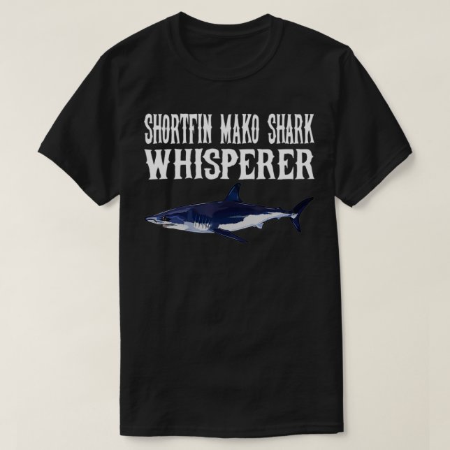 Camiseta Ataúd Mako Shark Wisperer Gracioso Tiburón Lover G (Diseño del anverso)
