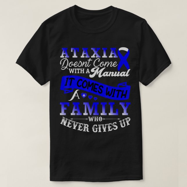 Camiseta Ataxia Awareness Family Warrior Support T-Shirt129 (Diseño del anverso)