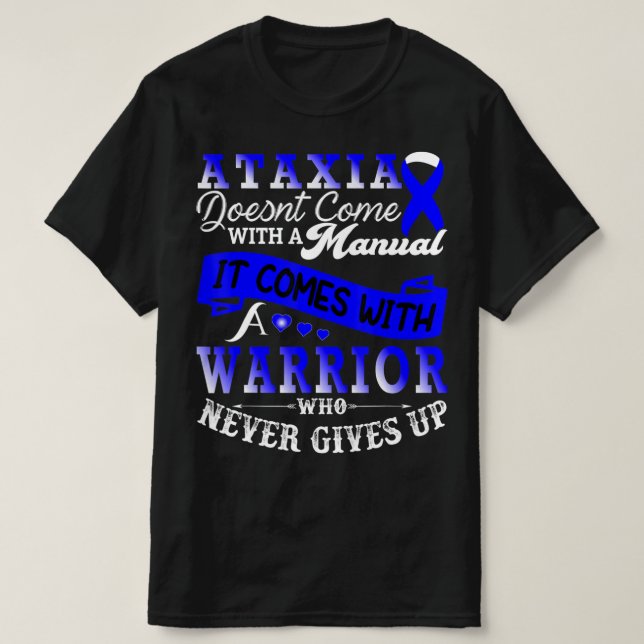 Camiseta Ataxia Awareness Warrior Family Support T-Shirt34 (Diseño del anverso)