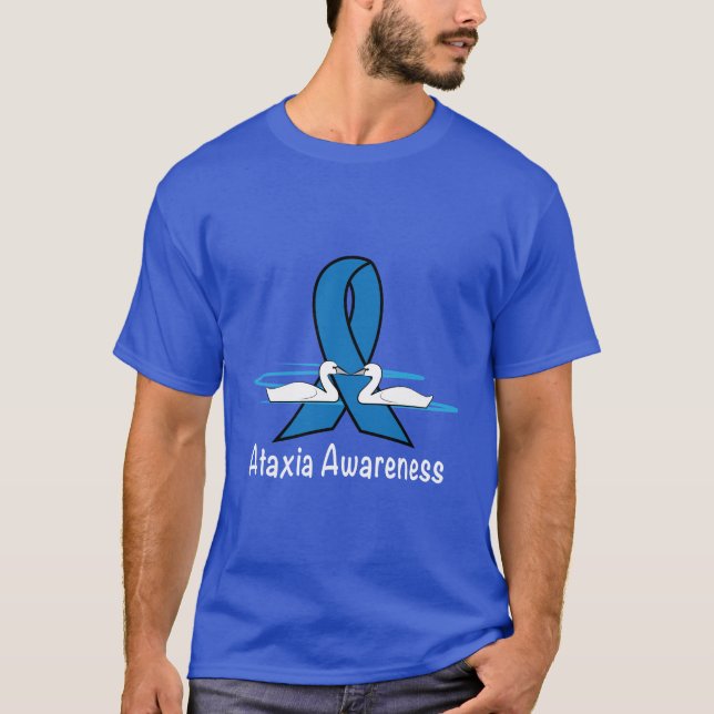 Camiseta Ataxia con los cisnes de la esperanza (Anverso)