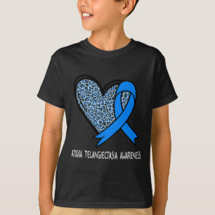 Camiseta Ataxia Telangiectasia Conciencia Cinta azul