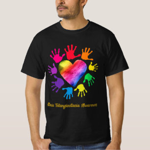 Camiseta Ataxia Telangiectasia Conciencia Manos Ataxia Tela