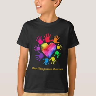 Camiseta Ataxia Telangiectasia Conciencia Paz Amor Esperanz