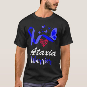 Camiseta Ataxia Warrior Butterfly Admite Conciencia