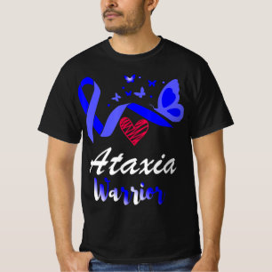 Camiseta Ataxia Warrior Mariposa Apoyo a la Concienciación