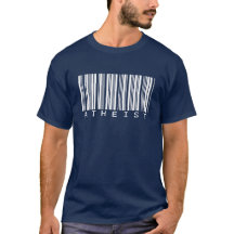 Camiseta atea del código de barras para los