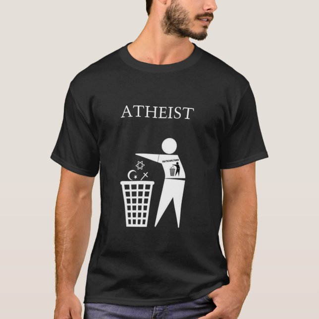 Camiseta atea del logotipo (Anverso)
