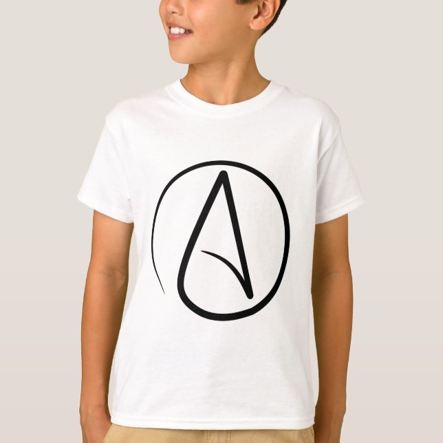 Camiseta atea del símbolo (Anverso)