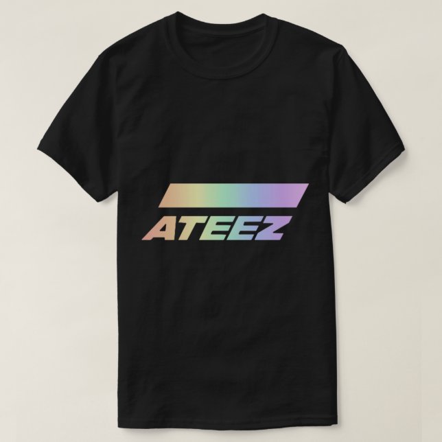 Camiseta ATEEZ - Kpop Gay LGBT Pegatina coreano brillante (Diseño del anverso)