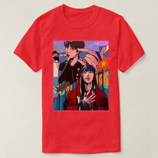 Camiseta ATEEZ Yunho y Mingi Rocky MV (Diseño del anverso)