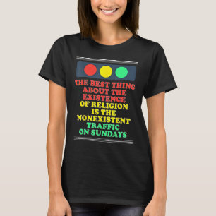 Camiseta Ateísmo Ateo Existencia De Religión Inexistente