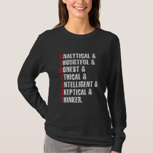 Camiseta Ateísmo ateo Religión Ciencia agnóstica escepticis