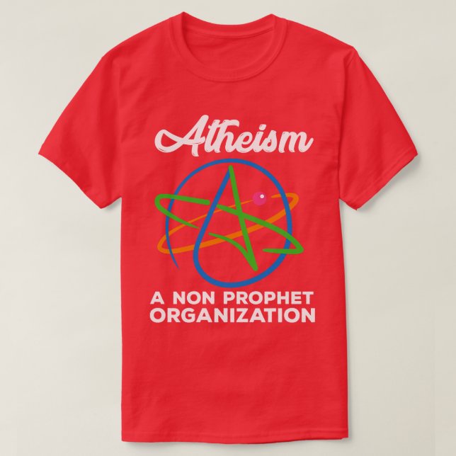 Camiseta Ateísmo Gracioso Religioso (Diseño del anverso)