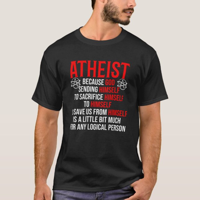 Camiseta Ateísmo Humanista No Creyente Anti Religión Atheis (Anverso)