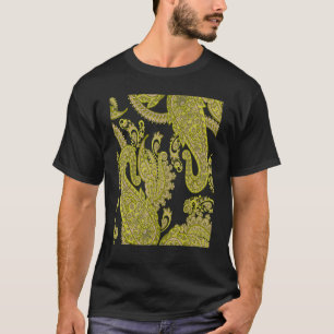 Camiseta ATELIER H Artesanal Boho Motivo Floral de Paisley
