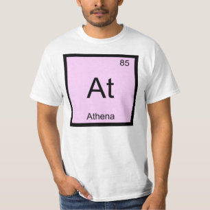 Camiseta Aténa Nombre Química Elemento Tabla Periódica