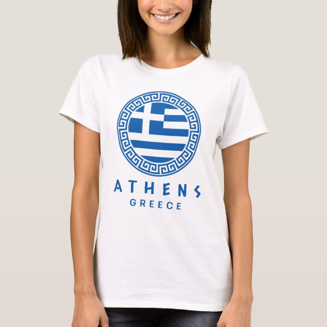 Camiseta Atenas, el blanco de las mujeres griegas (Anverso)