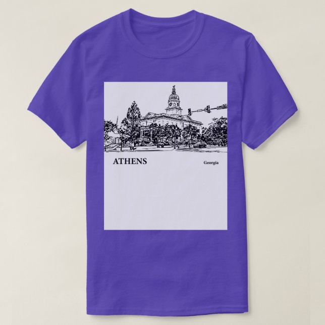 Camiseta Atenas Georgia TShirt 4 (Diseño del anverso)