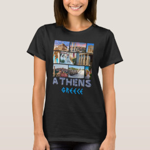 Camiseta Atenas Grecia Acrópolis Famoso recuerdo de Lugares