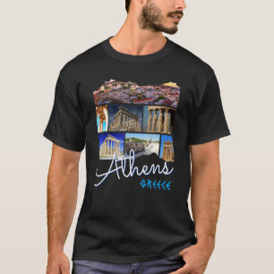 Camiseta Atenas Grecia Acrópolis Vistas Famosas Recuerdo Fr