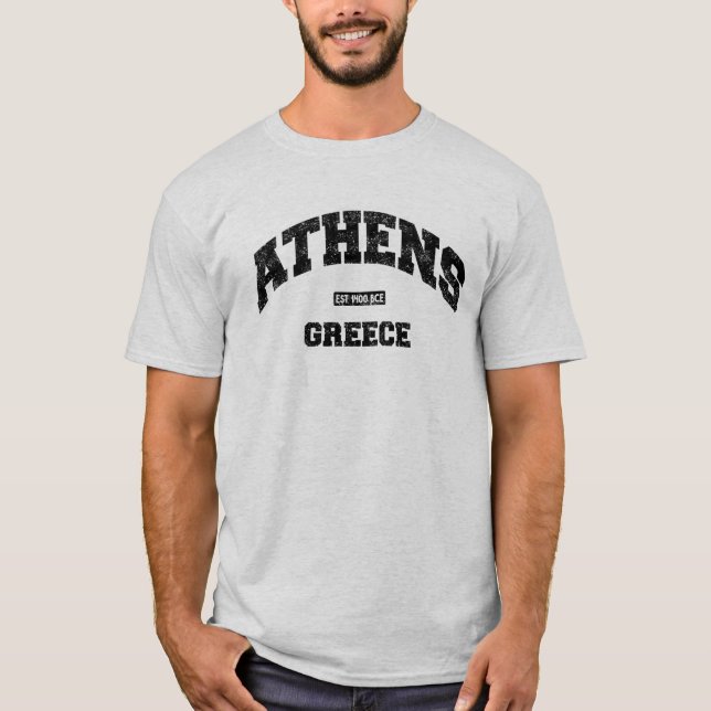 Camiseta Atenas, Grecia Este. 1400 BCE Atlético perturbado  (Anverso)