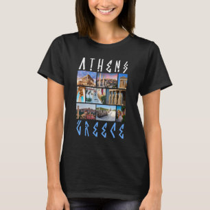 Camiseta Atenas Grecia lugares famosos - Recuerdo de Grecia