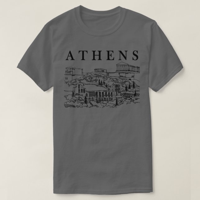 Camiseta Atenas Grecia Souvenir Grecia Viaje Europa Traveli (Diseño del anverso)