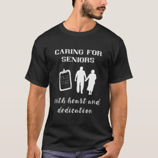 Camiseta Atención A Personas De Edad Con Enfermería Cardíac