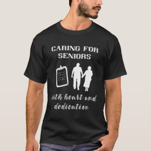 Camiseta Atención A Personas De Edad Con Enfermería Cardíac