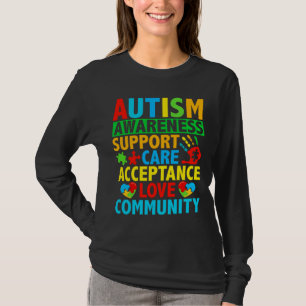 Camiseta Atención Amor Aceptación Autismo Conciencia