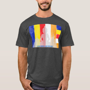 Camiseta Atención Bandera Budista Buda Bandera Espiritual Y