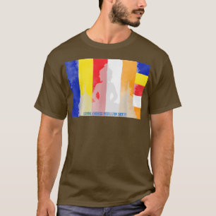 Camiseta Atención Bandera Budista Buda Bandera Espiritual Y
