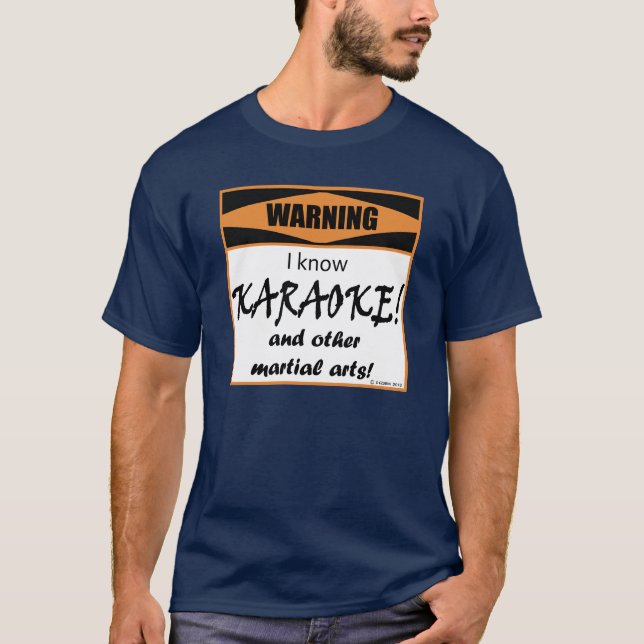 Camiseta ¡Atención! ¡Conozco KARAOKE! (Anverso)